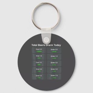 Total Beers Drank Today Keychain