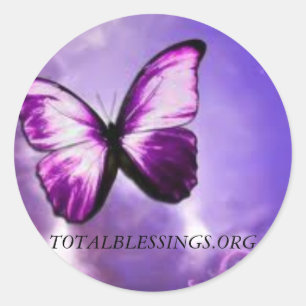 Total Blessings proceeds go to help abused women Classic Round Sticker