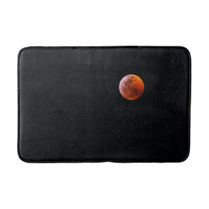 Total Blood Moon Eclipse   Big Island Hawaii Bath Mat