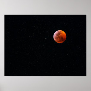 Total Blood Moon Eclipse   Big Island Hawaii Poster