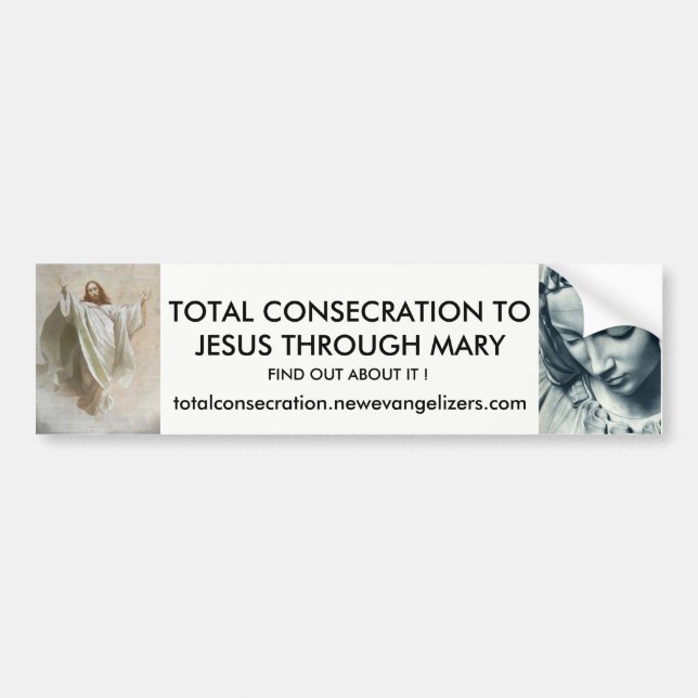 TOTAL CONSECRATION BUMPER STICKER (Front)