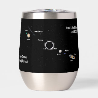 Total Eclipse 2024 Solar System Family Portrait