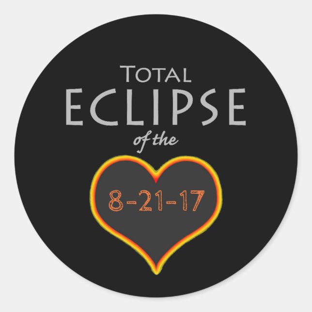 total eclipse heart sticker (Front)
