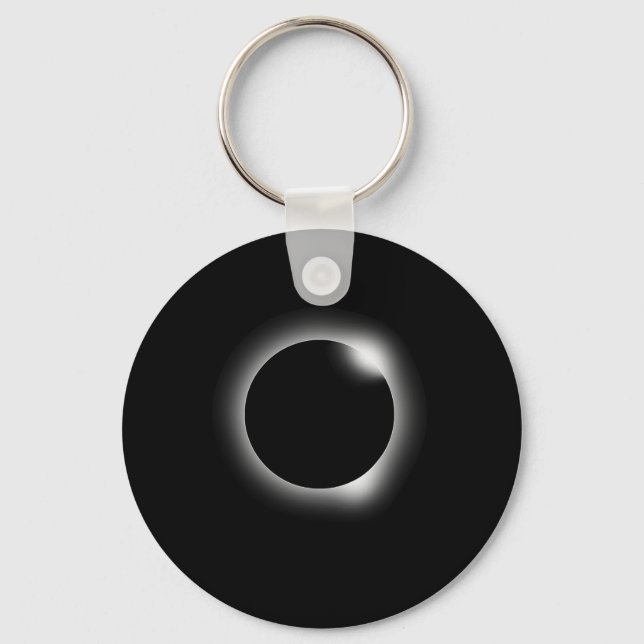 Total Eclipse Nerdy Science Lunar Solar Stem Gift  Keychain (Front)