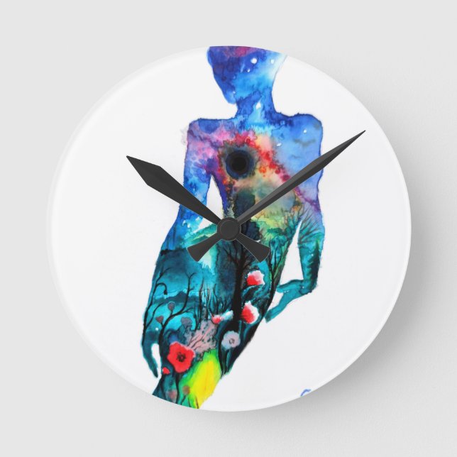 Total eclipse of the heart round clock (Front)