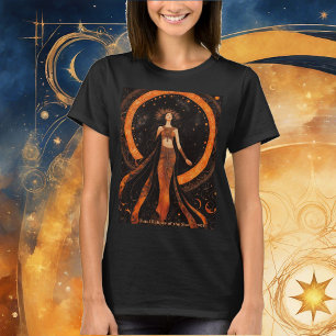 Total Eclipse of the Sun Goddess 2024 Black T-Shirt