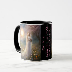Total Eclipse of The Sun GPS Spring Goddess Name Mug