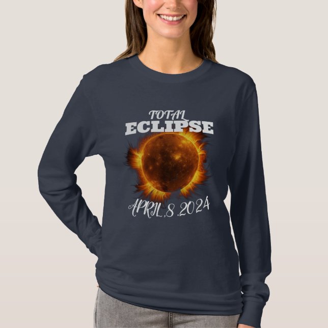 Total eclipse ,USA solar eclipse 2024 T-Shirt (Front)
