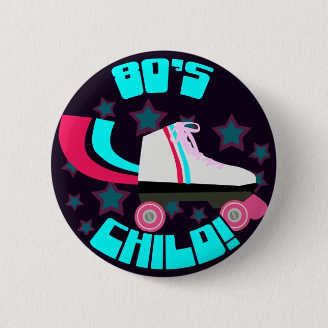 Total Eighties Child 2 Inch Round Button (Front)