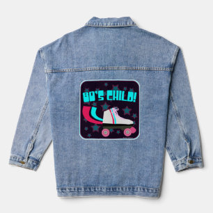 Total Eighties Child Fun Epic Flashback Skate Logo Denim Jacket