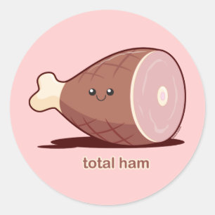 Total Ham Classic Round Sticker