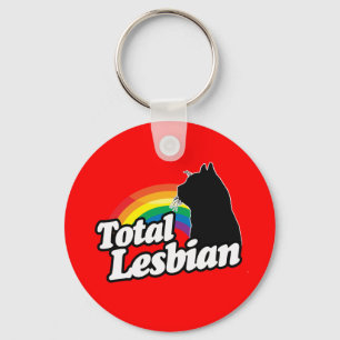 TOTAL LESBIAN CAT -.png Keychain