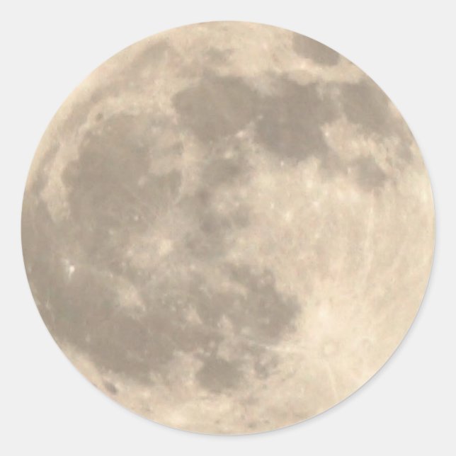 Total Lunar Eclipse (1) 11:09pm April 14, 2014 Classic Round Sticker (Front)