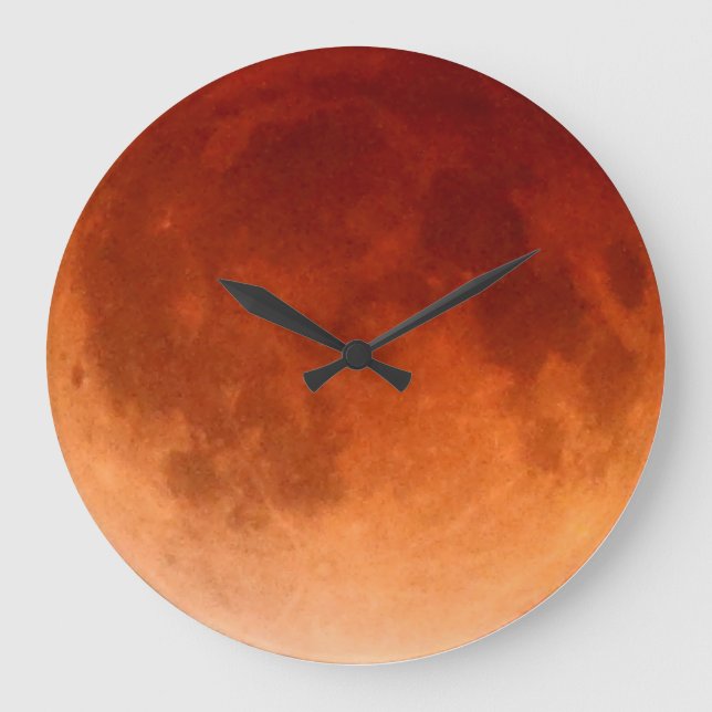 Total Lunar Eclipse Blood Moon Clock (Front)
