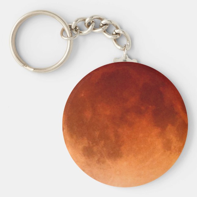 Total Lunar Eclipse Blood Moon Key Chain (Front)