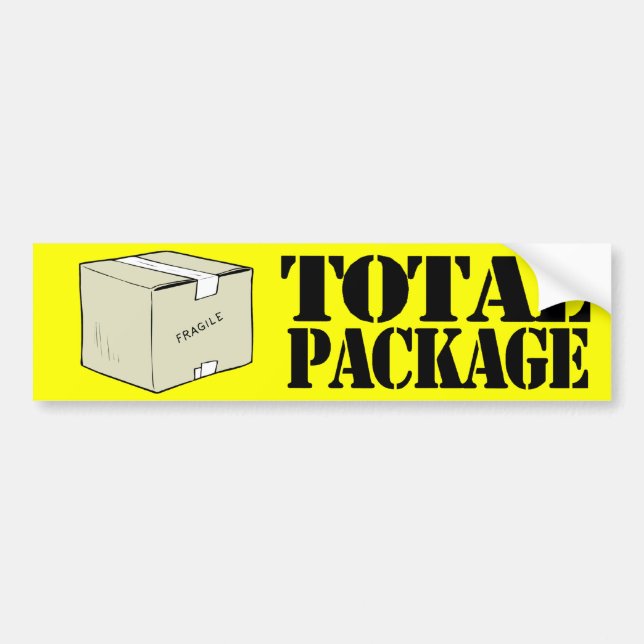 TOTAL PACKAGE -.png Bumper Sticker (Front)