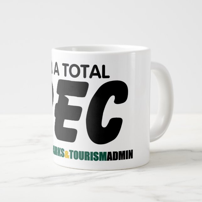 Total Rec Jumbo Mug - Police verte (Devant droit)