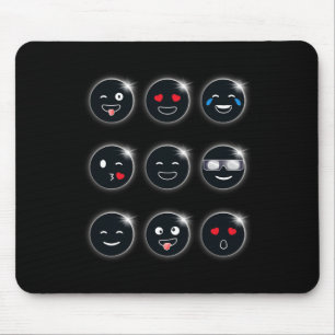 Total Solar Eclipse 04.08.2024 Silly Faces Fun Boy Mouse Pad
