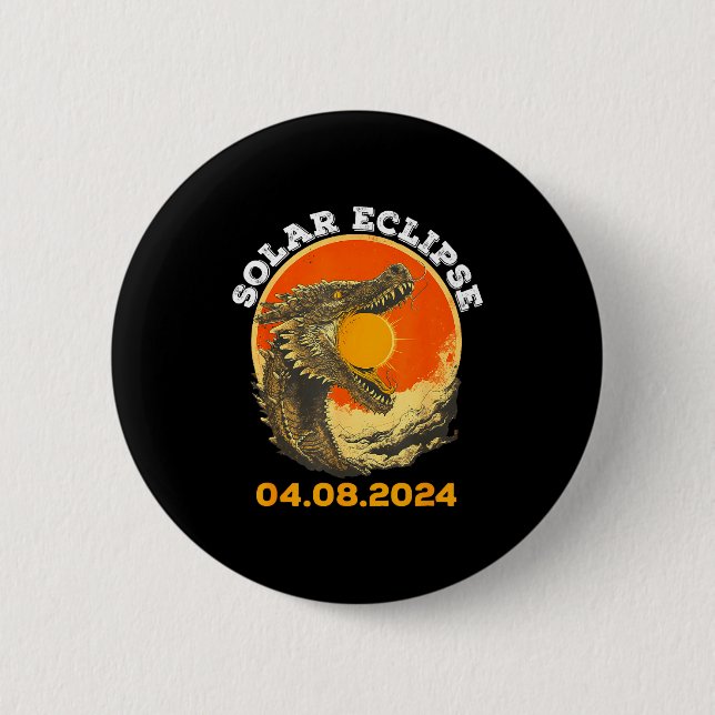 Total Solar Eclipse 04 08 Illustration 2 Inch Round Button (Front)