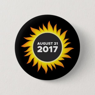 Total Solar Eclipse - 08.21.2017 2 Inch Round Button