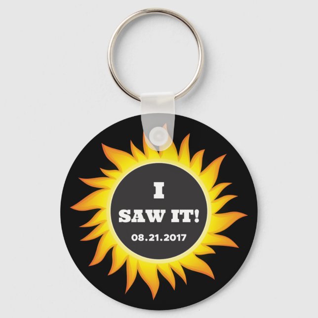 Total Solar Eclipse - 08.21.2017 Keychain (Front)