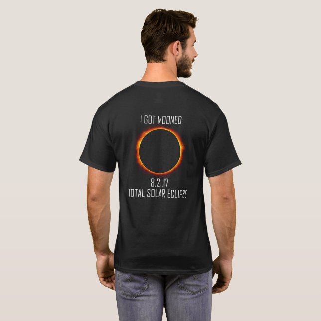 Total Solar Eclipse 2017 Black T-Shirt (Back Full)