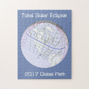 Total Solar Eclipse 2017 Global Path Jigsaw Puzzle