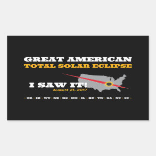 Total Solar Eclipse - 2017 - I saw it! Sticker