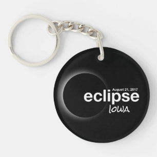 Total Solar Eclipse 2017 - Iowa Keychain