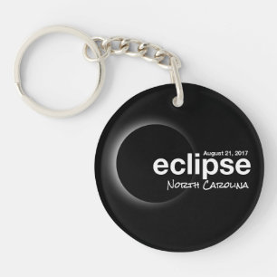 Total Solar Eclipse 2017 - North  Carolina Keychain