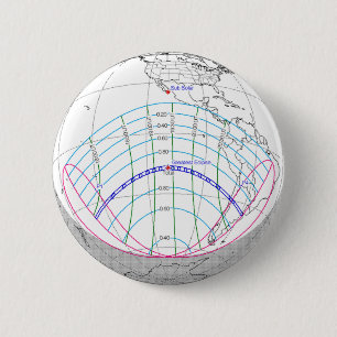 Total Solar Eclipse 2019 Global Path 2 Inch Round Button