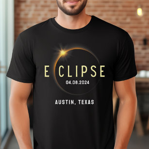 Total Solar Eclipse 2024 April 8 Custom State Name T-Shirt