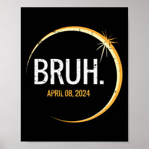 Total Solar Eclipse 2024 April 8 Men Boys Kids Tee Poster