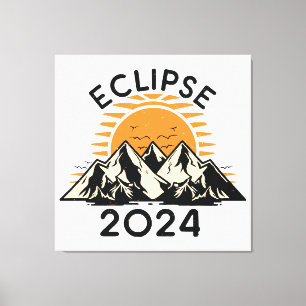 Total Solar Eclipse 2024 Canvas Print
