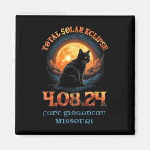 Total Solar Eclipse 2024 Cape Girardeau Missouri  Magnet