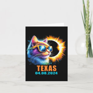 Total Solar Eclipse 2024 Cat Solar Eclipse Gles Card