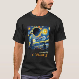 Total Solar Eclipse 2024 Cleveland OH Long Sleeve  T-Shirt