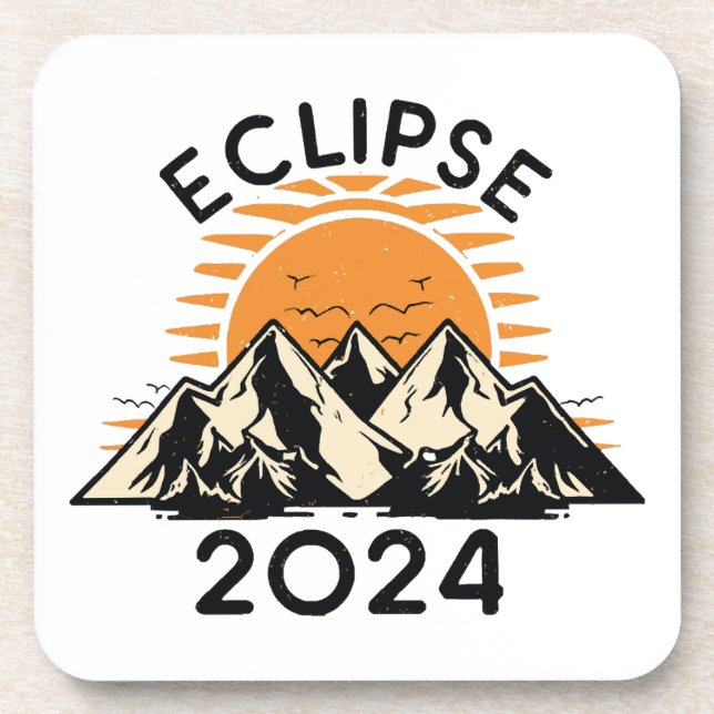 Total Solar Eclipse 2024 Coaster (Front)
