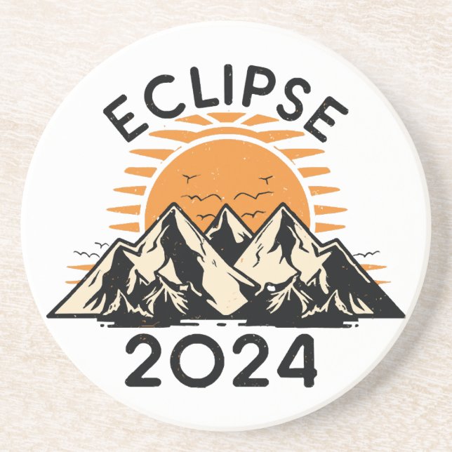Total Solar Eclipse 2024 Coaster (Front)