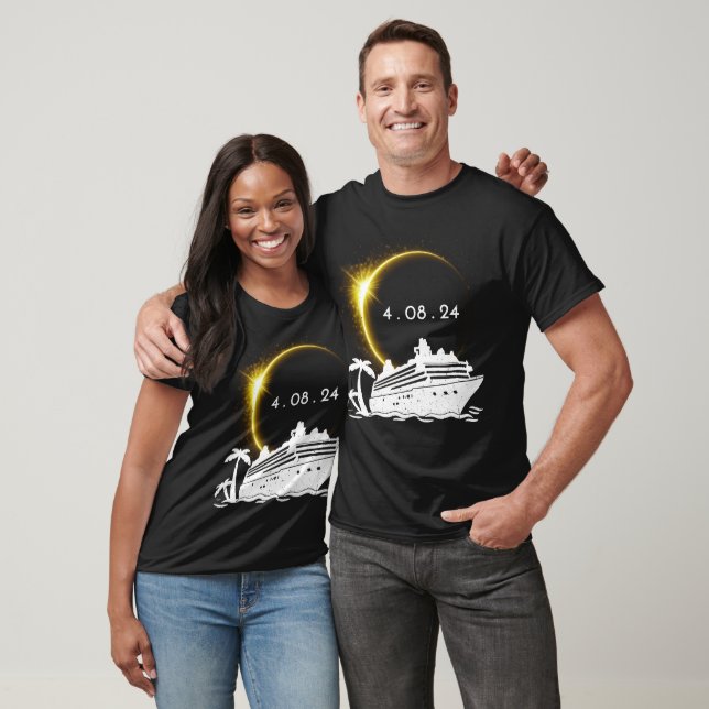 Total Solar Eclipse 2024 Cruise Ship T-Shirt (Unisex)