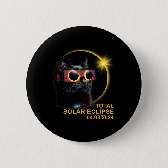 Total Solar Eclipse 2024 Cute Solar Eclipse Kids T 2 Inch Round Button (Front)
