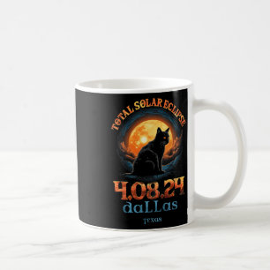 Total Solar Eclipse 2024 Dallas Texas  Coffee Mug