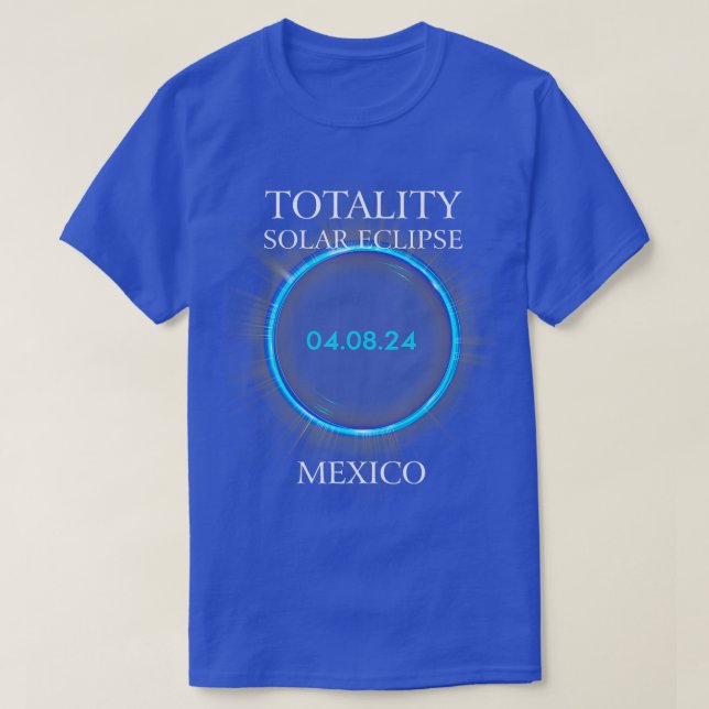Total Solar Eclipse 2024 Mexico 040824 Astronomy L T-Shirt (Design Front)