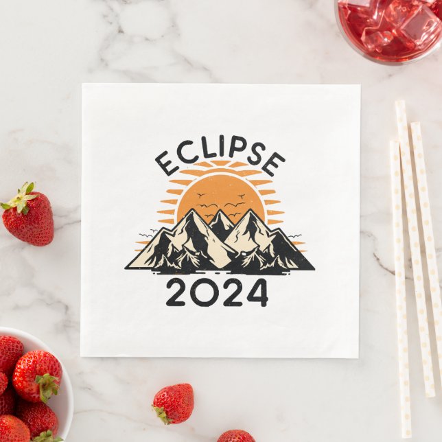 Total Solar Eclipse 2024 Napkin (Insitu)