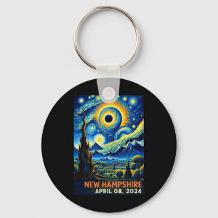 Total Solar Eclipse 2024 New Hampshire Starry Nigh Keychain