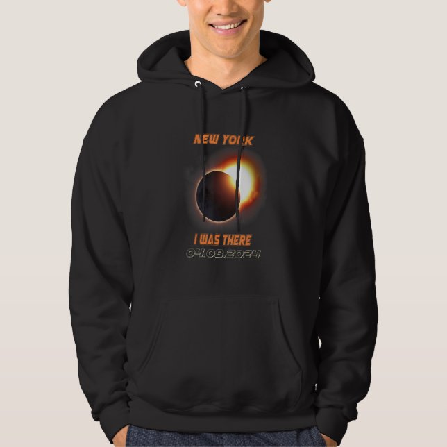 Total Solar Eclipse 2024 New York Hoodie (Front)