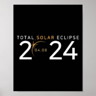 Total Solar Eclipse 2024 North American Tour 40820 Poster