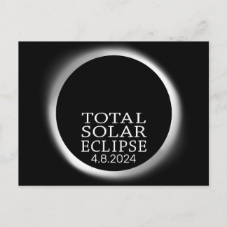 Total Solar Eclipse - 2024 or custom date Postcard