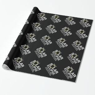 Total Solar Eclipse - 2024 or custom date Wrapping Paper