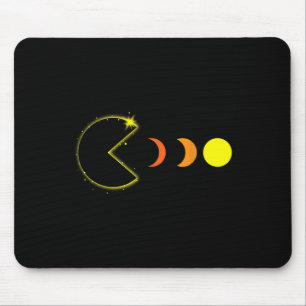 Total Solar Eclipse 2024 Party Funny Gamer Phases Mouse Pad